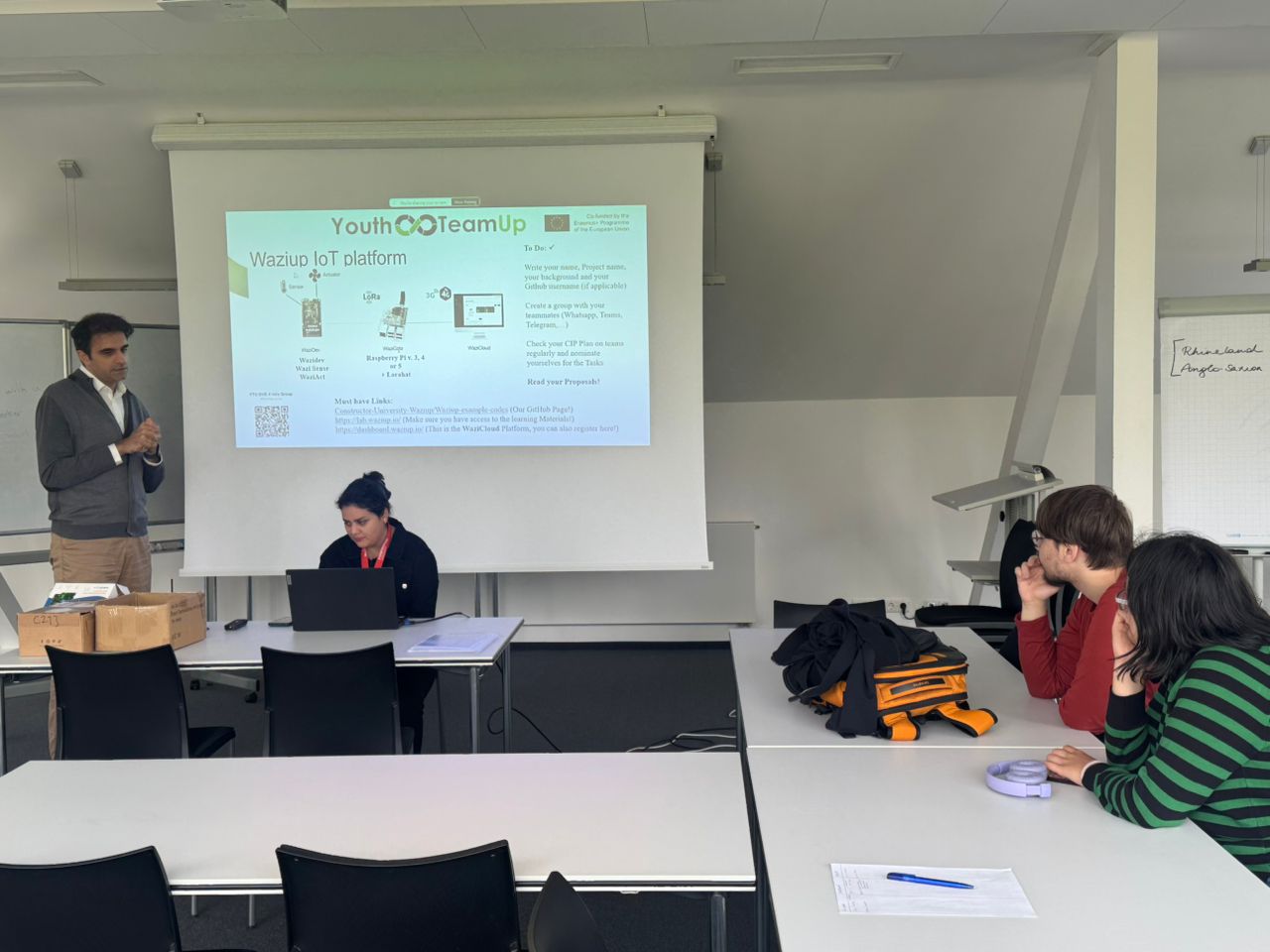 Image showing the presentation of the GIP to Constructor university students